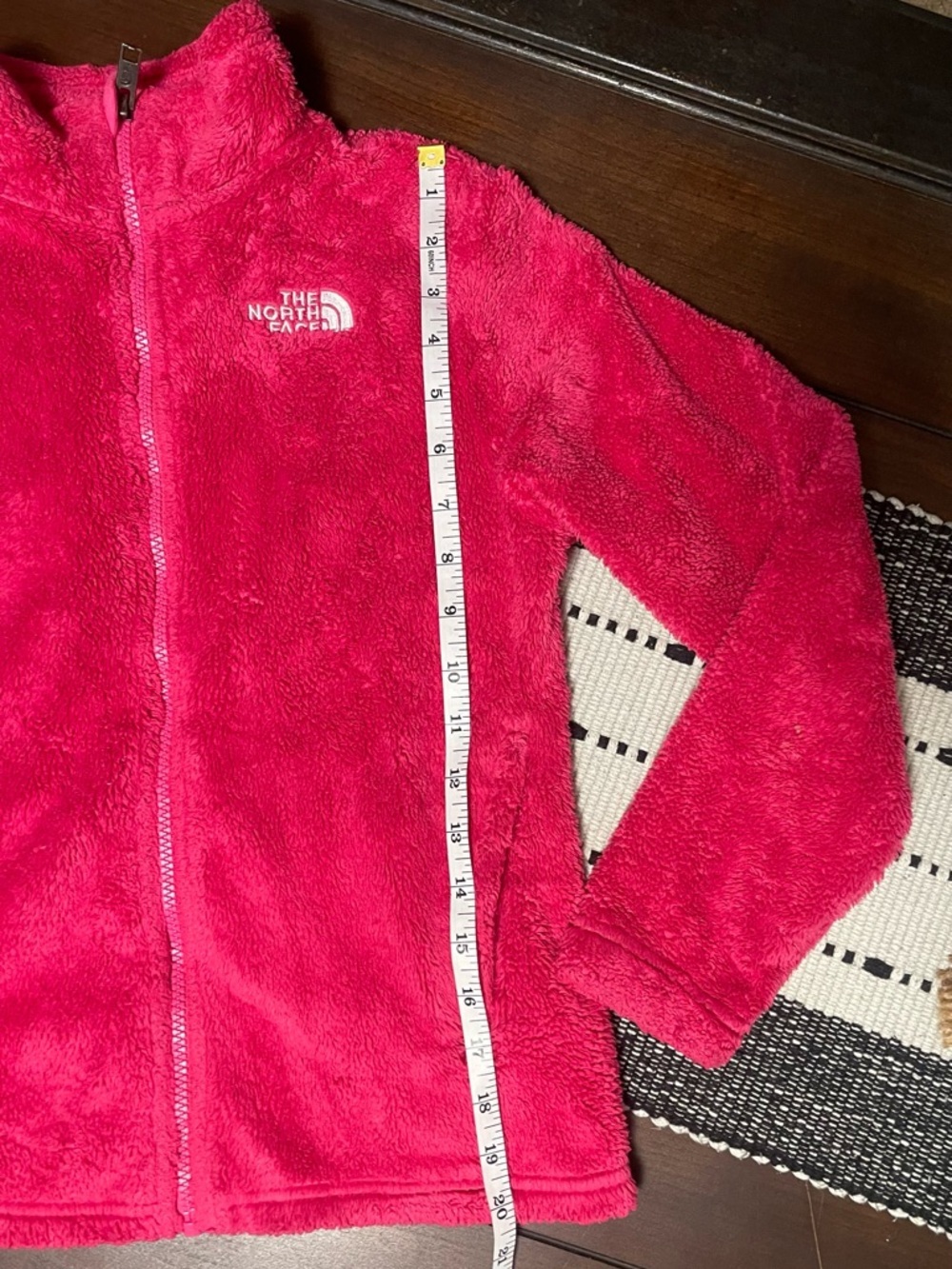 The North Face Hot Pink Plush Full-Zip Sweater - Picture 4 of 8